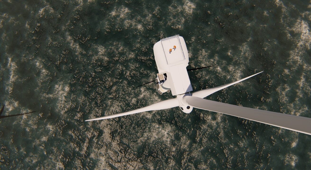 Offshore wind aerial